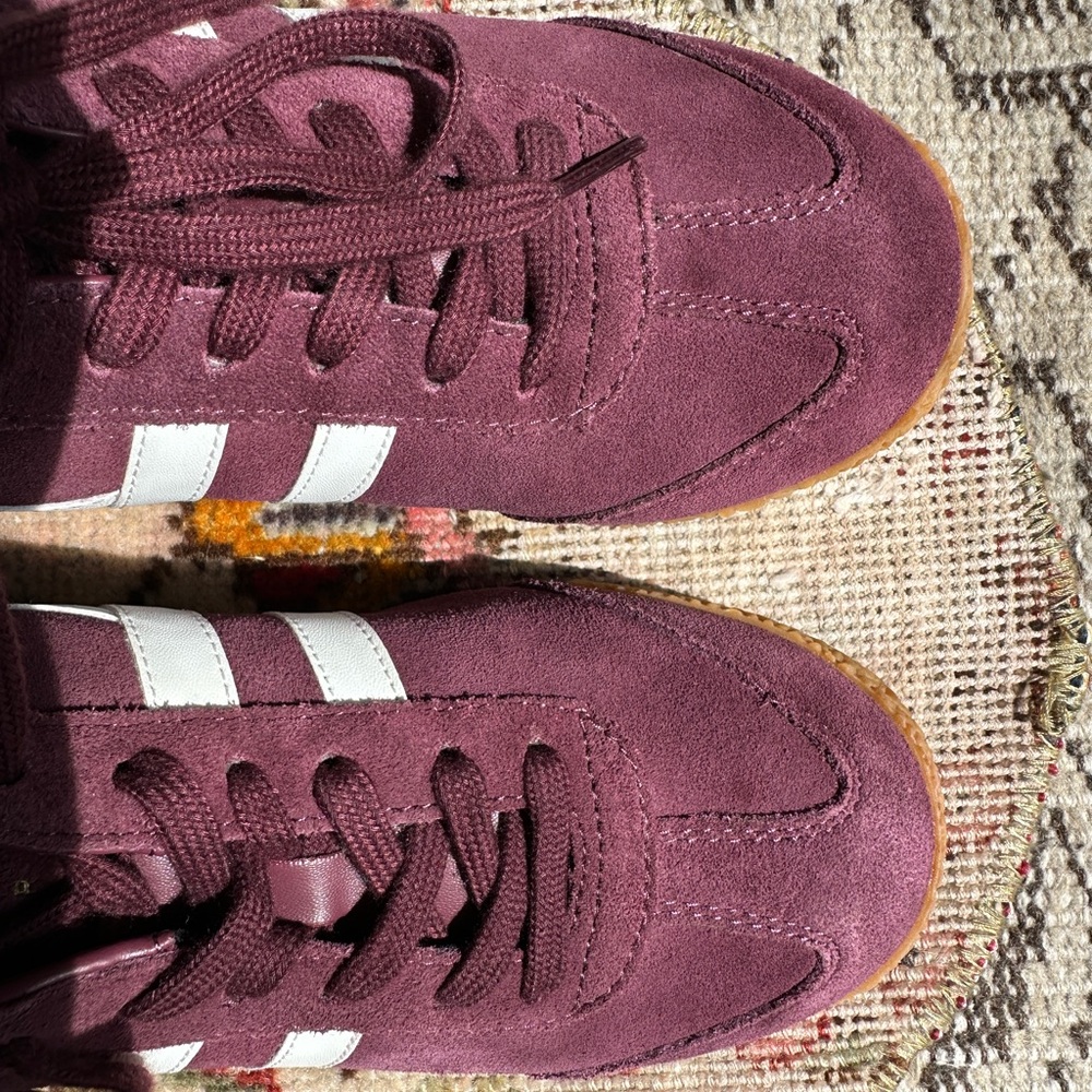 Gola Burgundy Suede “Harrier” Sneakers - Picture 3 of 7